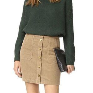 Tory Burch Lucitano button front corduroy mini skirt